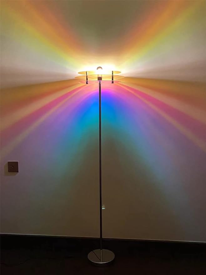 Sunset Table Lamp Projection Rainbow Night Light Atmosphere Home Decoration USB LED Photography Lighting for Wall Decor Lights (Orange)