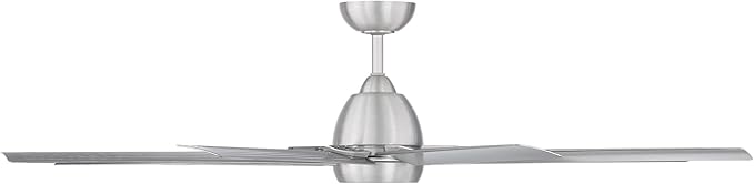 WAC Lighting Mocha XL 8 Blades Aluminum Smart Ceiling Fan in Brushed Nickel