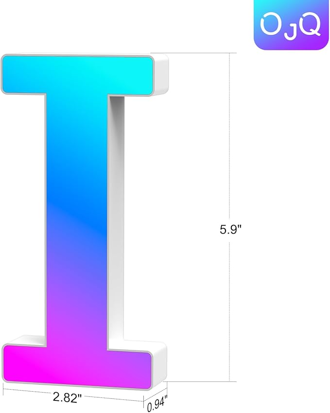 OJQ Light Up Letters LED Letter - Marquee Letters Room Decor Wall Decor Living Room Gifts for Boyfriend Home Decor Living Room - Christmas Birthday Gifts for Girl Gifts