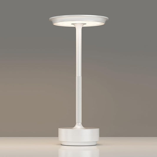 Rechargeable Table Lamps Cordless, Portable 5000mAh Outdoor Table Light, 3 Color Stepless Dimming LED Table Lamp with Memory Function, for Home/Dinner/Patio/Restaurant.(White)