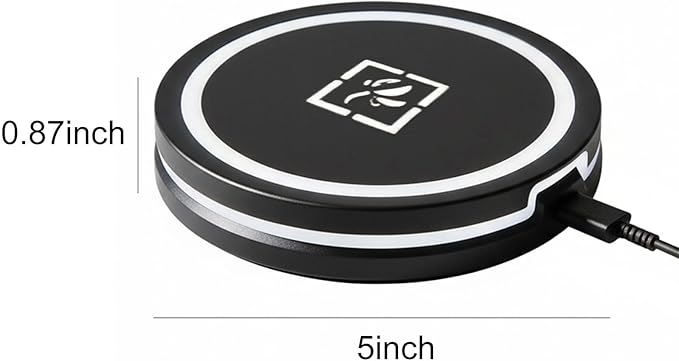 Smart Coaster Cocktail Machine, Portable Cocktail Maker Interactive Lighting with Built-in Smart Sensing Tech Easy to Clean & Carry Compact Storage for Mat Bar Club Drink
