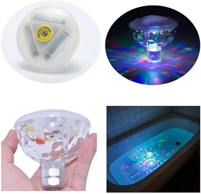 Swimming Pool Lights Floating Pool Lights LED 5 Modes RGB 7 Colours Changing Lights Underwater Waterproof Floating Lighting Flashing Fountain Accessories for Party or Pond Decor
