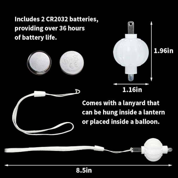 24PCS Mini Led Lights, Led Balloons Light for Paper Lanterns, Easter Eggs, Birthday Party, Wedding, Halloween, Christmas Decoration, Last 36 Hours- Warm White
