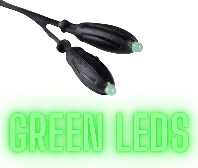 Solar Powered Firefly, Lightning Bug, Fairy Lights. Patented to Naturally Mimic Real Fireflies: 16 Green (3mm) LEDs