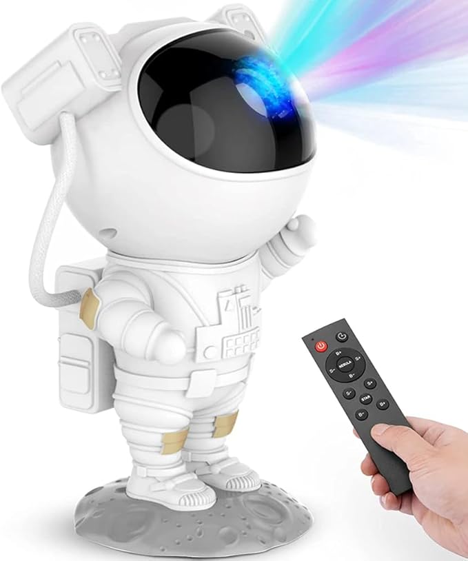 Star Projector Galaxy Night Light, Astronaut Galaxy Projector with Timer and Remote Control, Sunset lamp, Gift for Kids Adults for Bedroom, Birthdays,Christmas, Valentine's Day. ﻿
