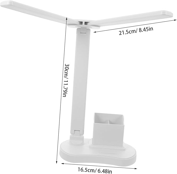 Dimmable Desk Lamp Soft Light No Flicker No Shadow Powered for Reading Office and Study