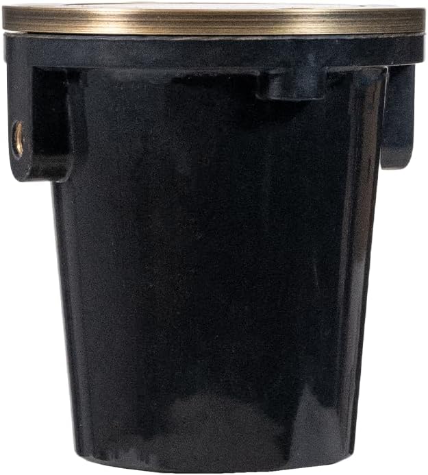 VOLT 12V 3-in-1 Waterproof IP68 Mini in-Grade Light with Brass Top (Bronze) for Low Voltage Landscape Lighting of Pathway, Garden, Column, Fountain or Pond