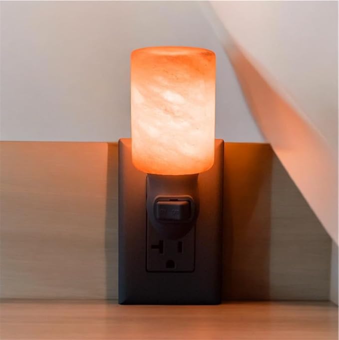 Himalayan Salt Lamps, Natural Crystal Salt Glow Night Lights for Lighting and Decoration, UL Listed