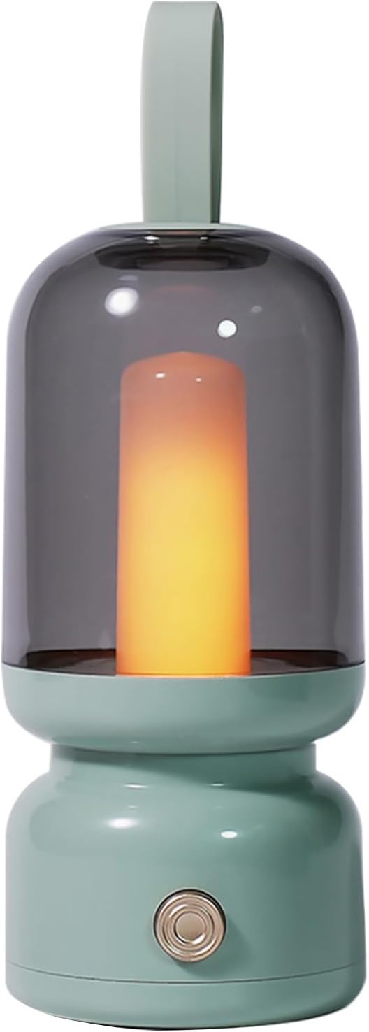 QANYI Retro Lantern,Portable and Rechargeable Lantern with LED Candles Flameless Flickering Lamp,Table Decoration Lights for Home Party Garden Patio Camping Christmas Home Decor