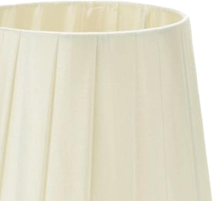 Table Lamp Shade Fabric Lampshade Light Cover Pleated Lamp Shade for Home Office Kitchen, Beige, Clip on