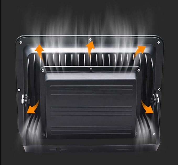 Jiuding LED Outdoor Floodlight 200W Super Bright 6000K Waterproof LED Safety Light Daylight White Light Equivalent to 1000W Halogen lamp for Home Decoration Lighting