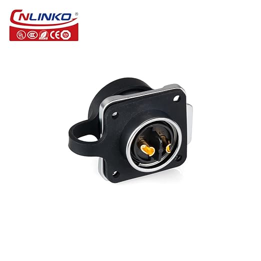 CNLINKO LP20 Series Waterproof Connector, IP68 Fast Locking Connect, 20A 500V 2pin m20 Male and Female LED Outdoor Power Connector (2 pin)