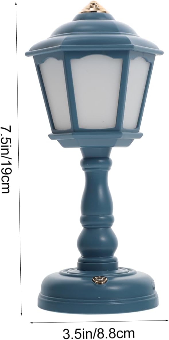 Retro Palace Lantern Rechargeable Table Lamp Vintage Style Nightstand Light Adornment