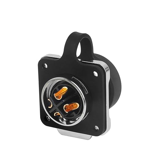 CNLINKO LP20 Reverse Mount 4-Pin Waterproof Circular Electrical Connector, IP68 Female Plug Male Socket for Automotive Machinery and Outdoor Use Quick Connect Aviation Connector (Plastic Plug)