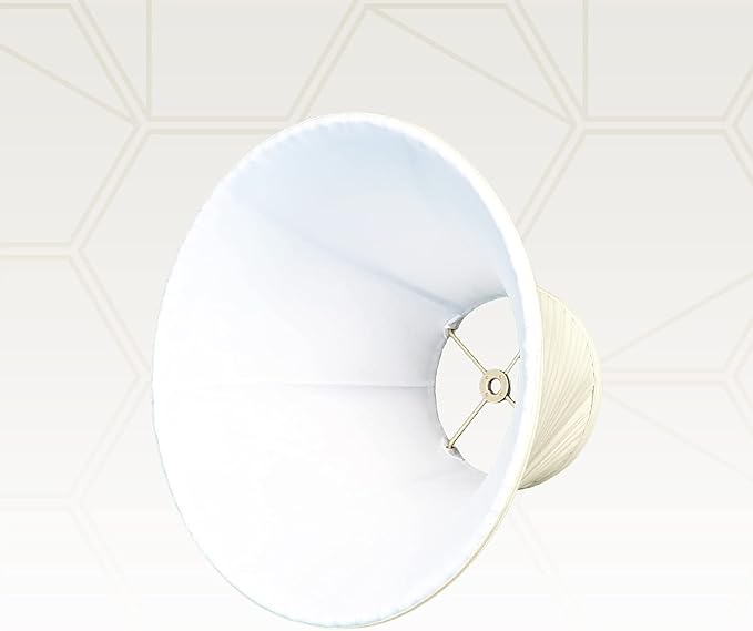 Royal Designs, Inc. Twisted Pleat Basic Lamp Shade, BS-717-16EG-2, Eggshell, 7 x 16 x 12, Set of 2