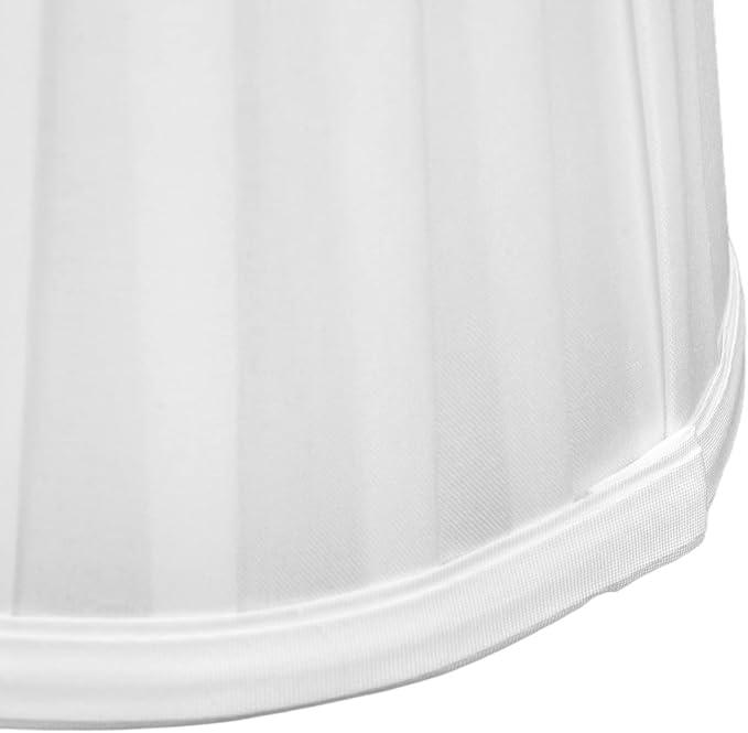 2Pcs Small Lamp Shade, Pleated Fabric Lampshade Clip On Modern Lampshades, Small White Lamp Shades Replacement for Table Floor Lamp, Pendant Light Chandelier, 3.6 inch x 5.6 inch x 5.1 inch (White)