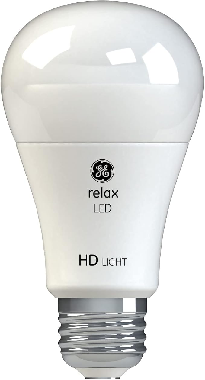 GE Relax LED Light Bulbs, 40 Watt, Soft White, A19 (4 Pack)