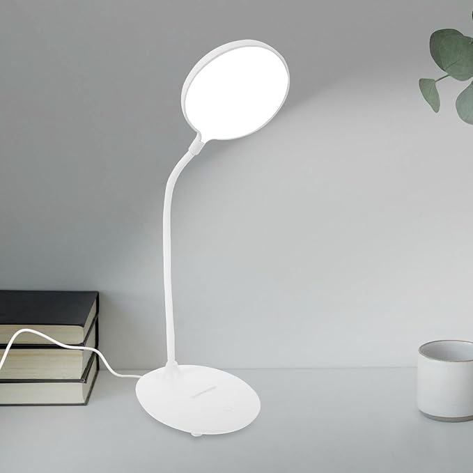 Dimmable USB Charging LED Desk Lamp Eye-Caring Table Light for Office Reading with Touch Control Soft Illumination Suitable for Study and Work