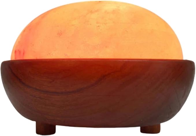 Himalayan Pink Salt Foot Detox Dome Lamp – 5'' Height x 9'' Diameter | Natural Salt Block for Feet Therapy, Relaxation & Detox | Foot Warmer & Spa Salt Lamp