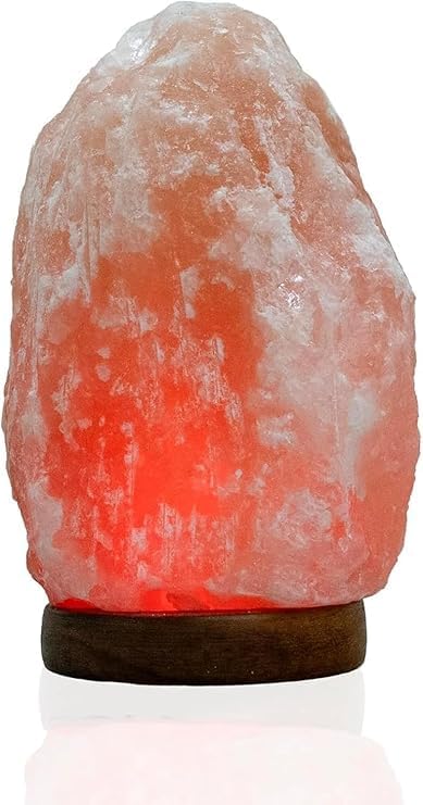 Large Himalayan Salt Lamp with Extra Bulb – Natural Salt Rock Lamp for Spa Decor & Home – Hand Carved Salt Lamp