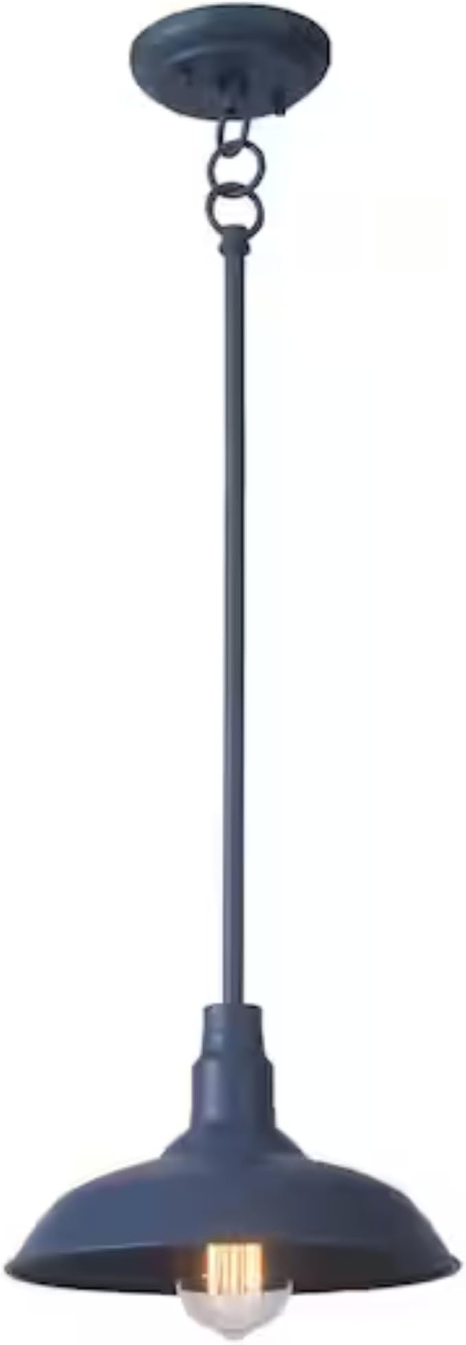 Ceybo Indoor/Outdoor Mini Pendant Light, 10"" Vintage Farmhouse Decor Adjustable for Kitchen, Restaurant, Dining Room, Cafe, Patio, Entryway, Yard, Waterproof Pendant in Blue Finish…, SHEL000078