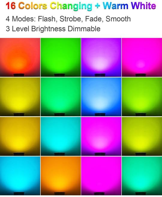 ZUCKEO RGB Low Voltage Landscape Lights LED Color Changing Well Lights, Outdoor In Ground Light Waterproof Accent Spotlights 12-24V Landscape Lighting for Yard Garden Pathway(8Pack with Connectors)