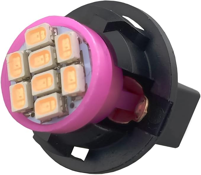 T10 194 168 Dash Instrument White LED Light Bulbs Bright Panel Gauge Cluster Dashboard LED Light Bulbs 10Pcs/Set (Purple/pink)