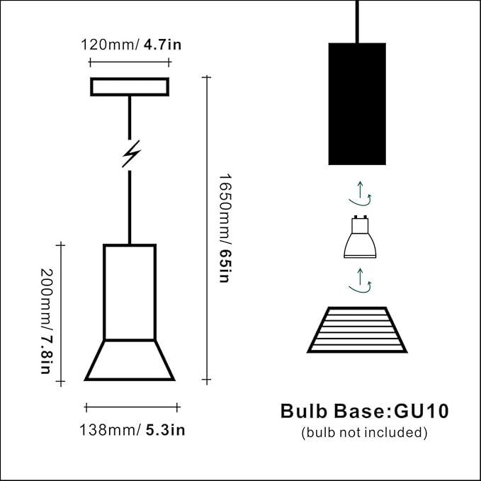 White Pendant Light,Modern Hanging Bedside Lamp,Kitchen Island Pendant Lighting with Acrylic and Aluminum Lampshade,Small Pendant Lamp for Bedroom,Dinning Table,Over Sink,Bar,Height Adjustable,GU10