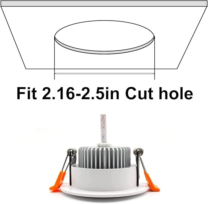 YGS-Tech 2 Inch LED Recessed Lighting, Dimmable Downlight 3W(35W Halogen Equivalent), CRI80, 4000K Natural White Ceiling Light with LED Driver (16 Pack)