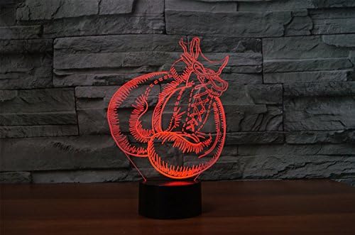 Boxing Glove 3D Illusion Night Light Touch Table Desk Lamp with Remote Control 16 Colors Optical USB LED Night Light for Kids Gift Room Decoration