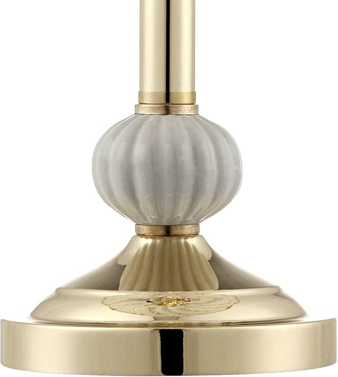 Regency Hill Traditional Accent Table Lamp 15" High Polished Brass Gold Floral Etched Art Glass Shade Touch On Off Cottage Core Decor for Bedroom House Bedside Nightstand Home Office