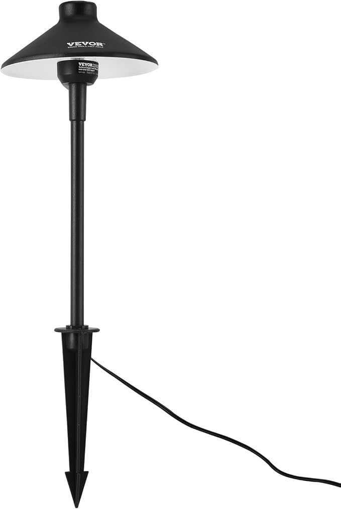 VEVOR 8 Pack Low Voltage Landscape Path Lights, 3W 210LM 12V-24VAC/DC Outdoor LED Pathway Lighting, 3000K Warm White Walkway Lights with Quick Connectors, IP66 Waterproof for Yard Garden Sidewalk