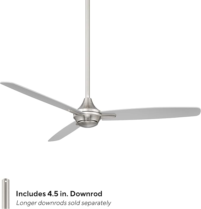 WAC Lighting F-060-BN Blitzen 54" Ceiling Fan & Remote, Brushed Nickel