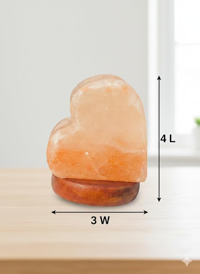 HL Himalayan Pink Salt USB Multi Colored lamp (Heart)