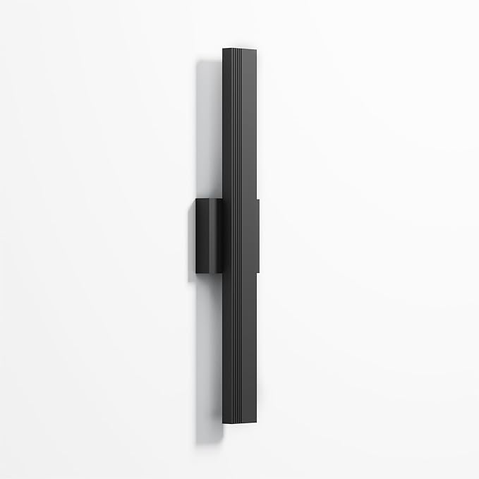 LamQee 23.6 In Aluminum Long Outdoor Wall Light, 3000K 1600LM Integrated LED Waterproof IP65, Linear Modern Exterior Lighting Fixtures Wall Mount Outside Sconce for House Porch Patio Garage Front Door