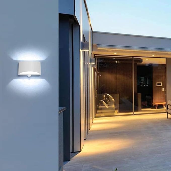 SERDEN LED Hardwired Motion Sensor Light Indoor Wall Sconce, Motion Sensor Wall Light Indoor Sconce Wall Aluminum Modern Wall Sconce for Living Room Hallway Stair 7W Cool White(Not Battery Operated)