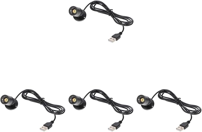 Uonlytech USB Powered Small Led Spotlight for Jewelry Showcase Indoor Use Adjustable Angle Mini Accent Light for Cabinet Display