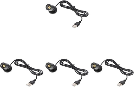 Uonlytech USB Powered Small Led Spotlight for Jewelry Showcase Indoor Use Adjustable Angle Mini Accent Light for Cabinet Display
