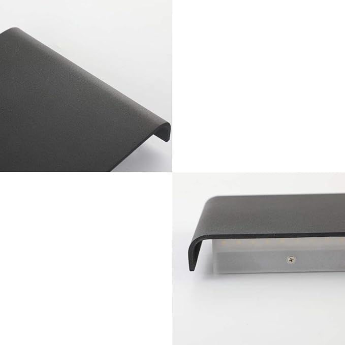 Joosenhouse Black Hallway LED Wall Lamps for Bedroom 10Watt, Modern Up and Down Stairwell Bedside Sconce Wall Decor Light Fixtures Indoor 12 Inches