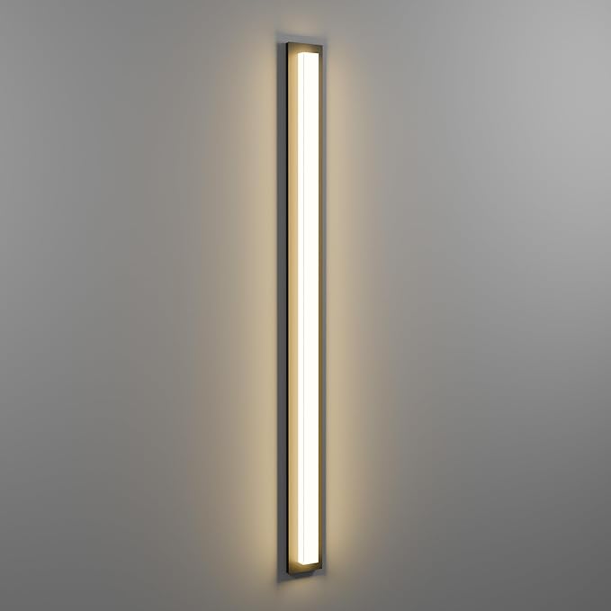 LamQee 63 in Aluminum Long Outdoor Wall Lights, 2900K 3900LM LED Waterproof IP65, Linear Modern Exterior Lighting Fixtures Wall Mount Outside Sconce Acrylic Shade for House Porch Patio Garage Door
