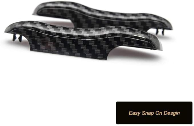 x xotic tech Carbon Fiber Style Key Fob Cover Smart Remote Case Side Blades Shell, Compatible with 2017-up Porsche Panamera, 2019-up Porsche Cayenne G2, 2020-up 911 Carrera Taycan