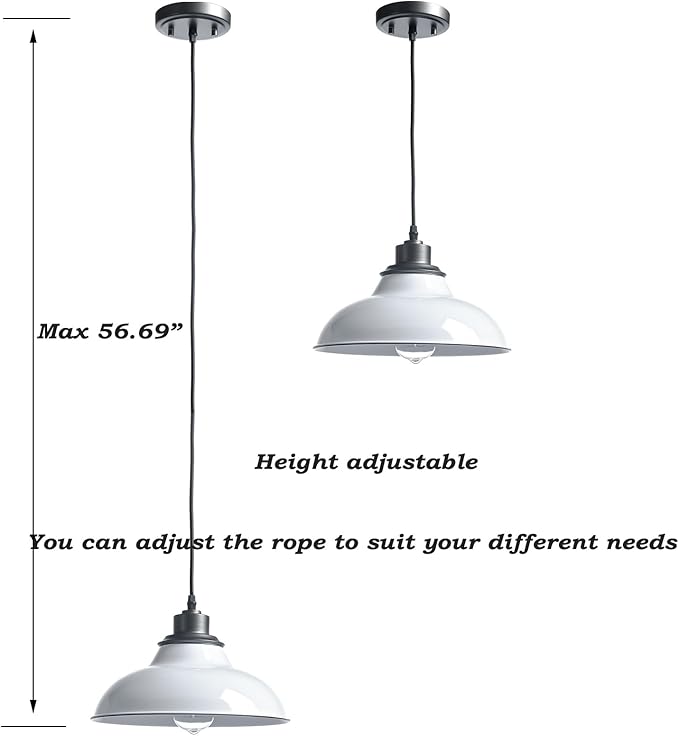 White Pendant Light Fixtures Modern Hanging Pendant Light for Kitchen Island Living Room Dinning Room Nordic Style