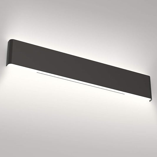 Aipsun 32.6 inch Modern Black Vanity Light Fixtures LED Black Bathroom Wall Light Up and Down Bathroom Lighting Fixtures White Light 5000K