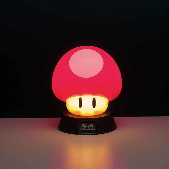 Paladone Super Mario Bros. Mushroom 3D Night Light - Decorative Lamp Collectible