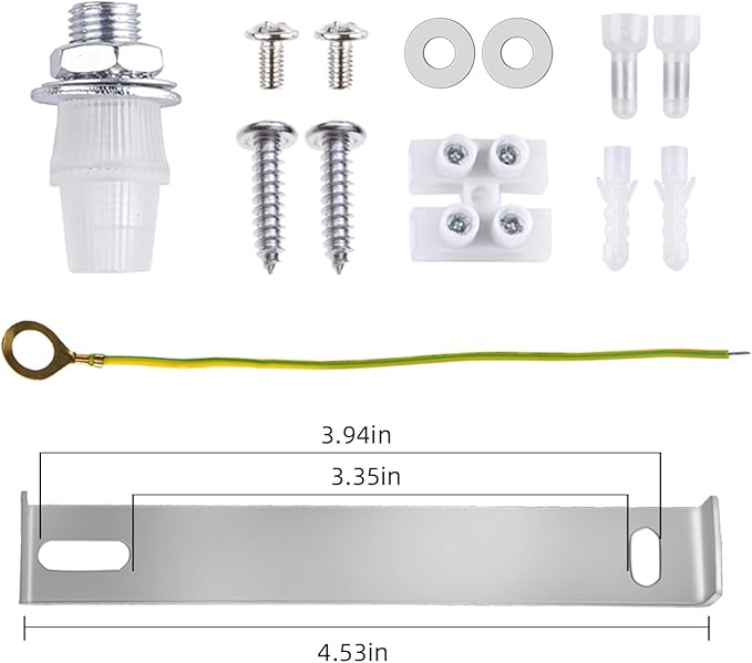 Arturesthome 4.7" Silver Ceiling Canopy Light Kit Rewind Single Hole with Hardware,Ceiling Plate for Pendant Light or Chandelier,Screw Fixing on Both Sides is Easier to Install Than Standard Canopies