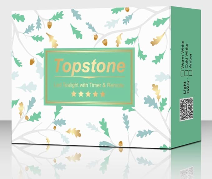 Topstone Flameless Candles with Remote Control，Battery Operated LED Candles with Timer & Dimmable Function, Realistic Wax Dripping Design, Perfect for Home Decor, Wedding, Christmas Decorations (24)