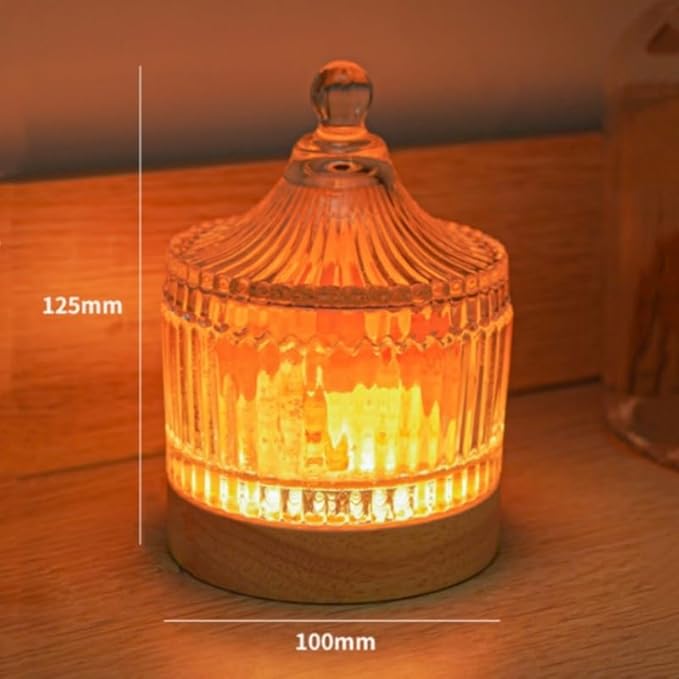 Natural Himalayan Salt Lamp: Authentic Crystal Pink Salt Rock Lamp with Wood Base, Adjustable LED with Switch Control, Essential Oil Diffuser for Home Office Decor and Gift
