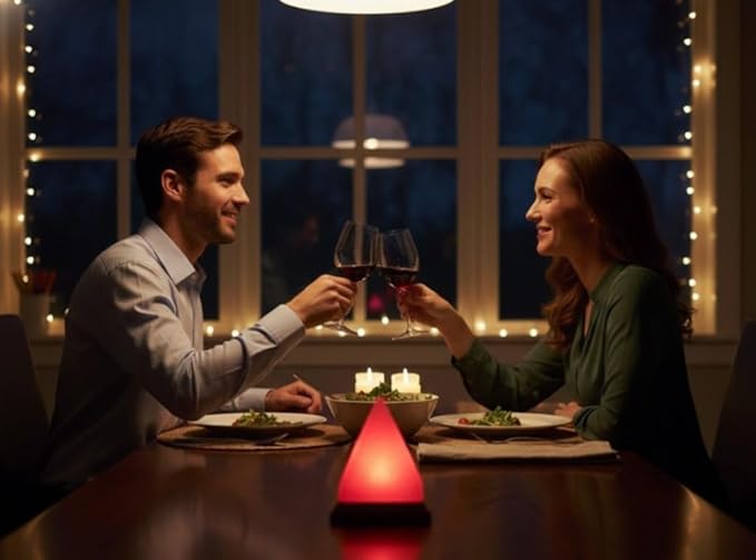 Himalayan Salt Lamp, USB Powered, Night Light Color Changing Lamp,Unique Gift Idea (Pyramidnew)