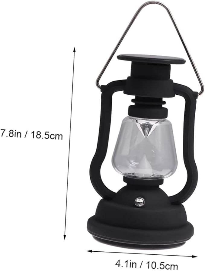 Solar Retro Camping Lantern USB Rechargeable Hand Crank Tent Light LED Portable Lantern for Hiking Emergency and Outdoor Use