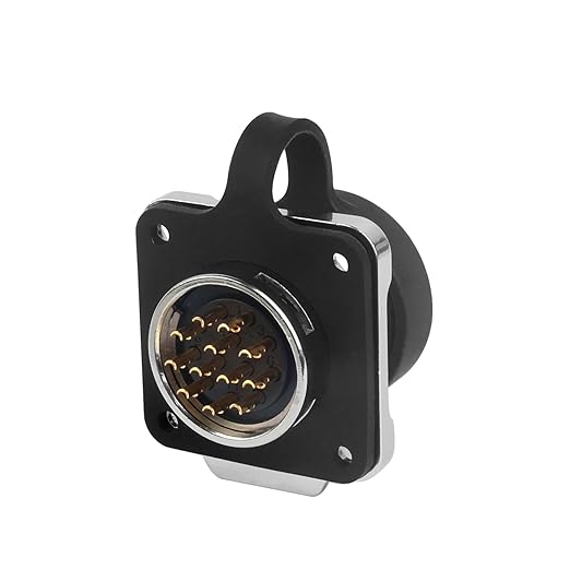 CNLINKO LP20 Reverse Mount 12-Pin Waterproof Circular Electrical Connector, IP68 Female Plug Male Socket for Automotive Machinery and Outdoor Use Quick Connect Aviation Connector (Plastic Plug)